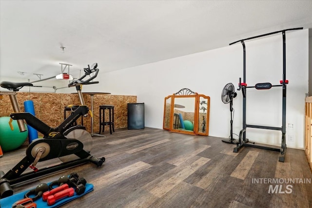 12225 W Indus Dr, Star, ID 83669 - workout area featuring wood finished floors