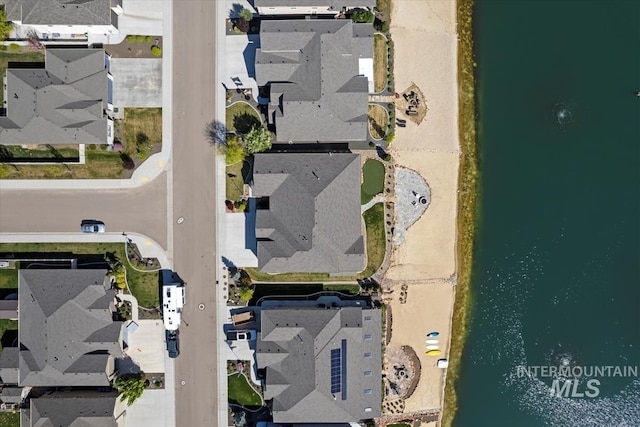 12225 W Indus Dr, Star, ID 83669 - drone / aerial view featuring a water view and a residential view