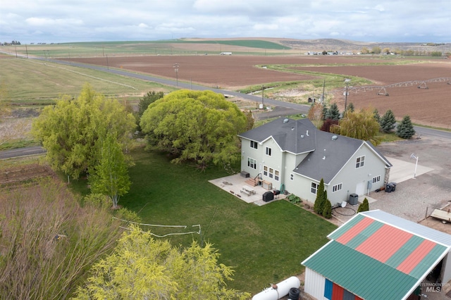 bird's eye view featuring a rural view