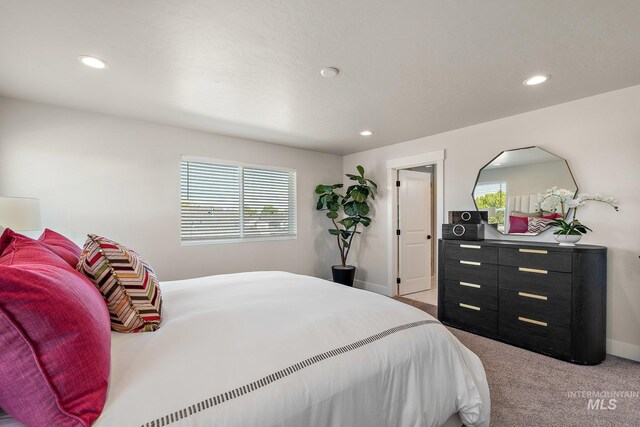 1210 Stirling Meadows Ct, Middleton, ID 83644 - bedroom featuring recessed lighting, light colored carpet, and baseboards