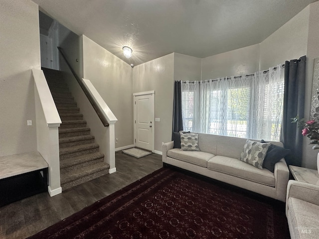 12030 Abram St, Boise, ID 83713 - living area featuring wood finished floors and stairway