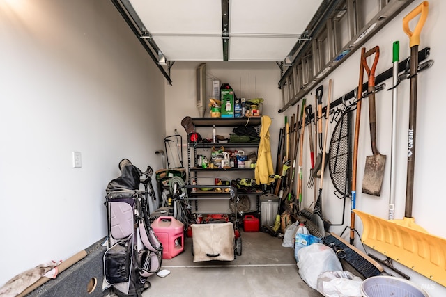 storage area with a garage