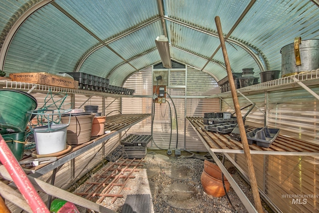 view of storage area