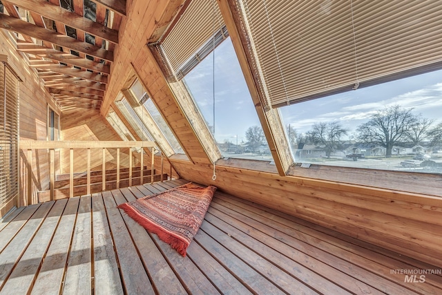 view of attic