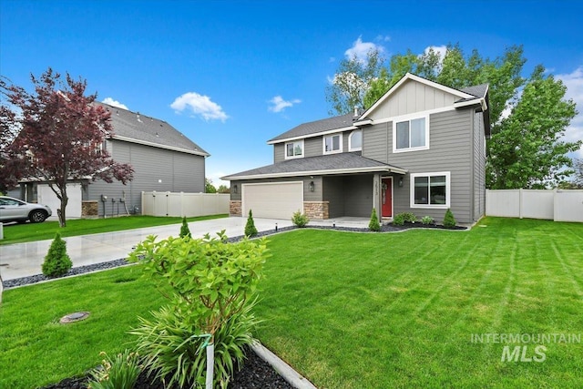 2513 S Vineyard St, Nampa, ID 83686 - view of front of property featuring concrete driveway and board and batten siding