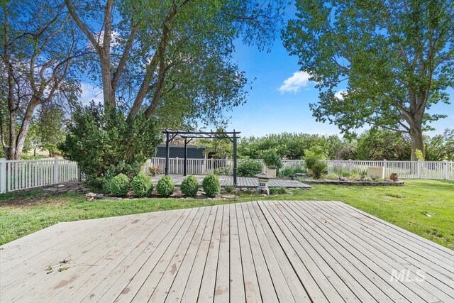 7301 W Diamond St, Boise, ID 83709 - deck with a pergola