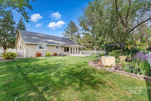 7301 W Diamond St, Boise, ID 83709 - back of property featuring a patio area and a pergola