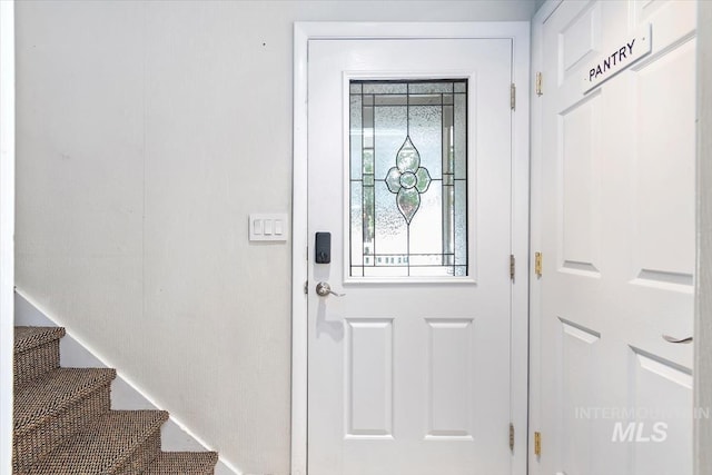 7301 W Diamond St, Boise, ID 83709 - entryway with stairs and baseboards