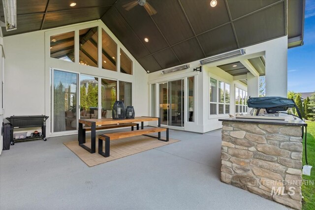 1552 W Windbreaker Ln, Eagle, ID 83616 - view of patio / terrace featuring ceiling fan