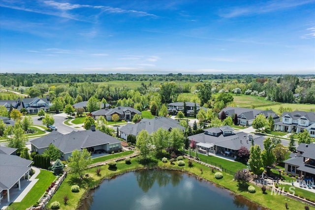1552 W Windbreaker Ln, Eagle, ID 83616 - aerial perspective of suburban area with a nearby body of water