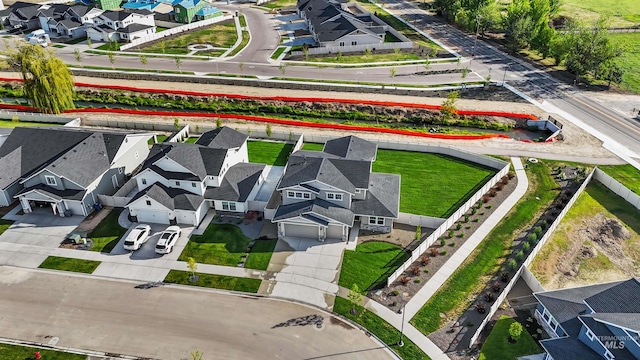 aerial perspective of suburban area