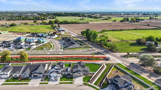 aerial view of residential area