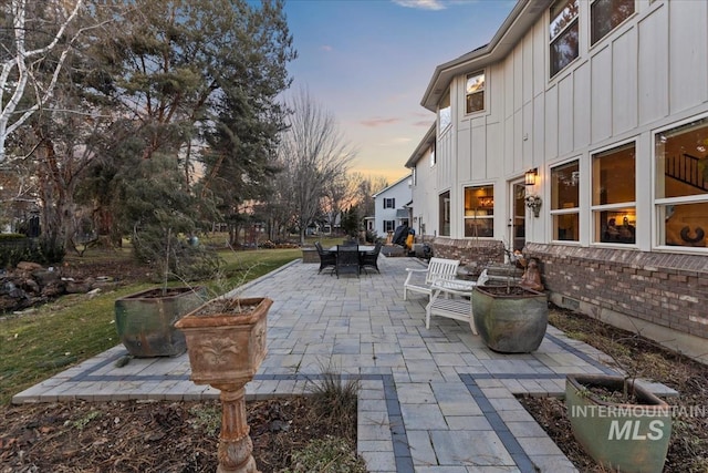 view of patio / terrace featuring outdoor dining space