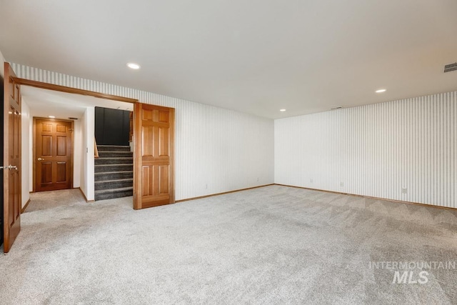 view of carpeted empty room