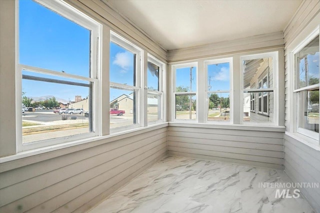 101 E 2nd St, Emmett, ID 83617 - unfurnished sunroom featuring marble finish floors