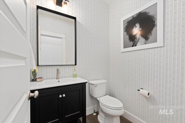 3023 E Tusa St, Meridian, ID 83642 - half bathroom with vanity and toilet