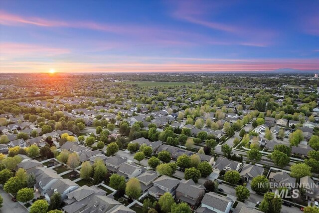 3023 E Tusa St, Meridian, ID 83642 - aerial view at dusk of a residential view