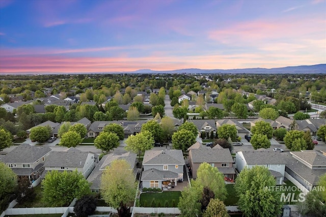 3023 E Tusa St, Meridian, ID 83642 - aerial view of residential area featuring a mountain backdrop