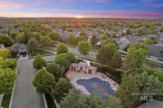 3023 E Tusa St, Meridian, ID 83642 - aerial view at dusk of a residential view
