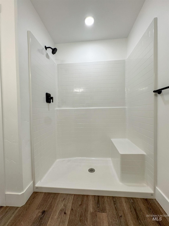 TBD Idaho, Caldwell, ID 83605 - bathroom featuring wood finished floors and a tile shower