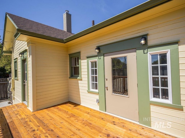 view of wooden terrace