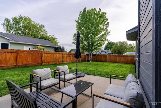 12281 W Norway St, Boise, ID 83713 - view of patio / terrace featuring an outdoor hangout area