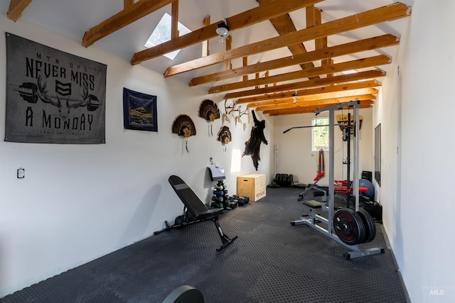 12281 W Norway St, Boise, ID 83713 - workout area featuring vaulted ceiling