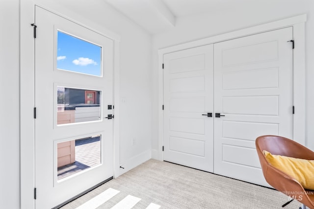 2919 W Jordan Unit 2, Boise, ID 83702 - foyer entrance featuring light colored carpet and baseboards