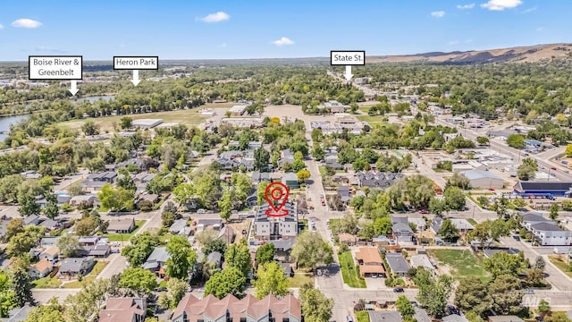 2919 W Jordan Unit 2, Boise, ID 83702 - aerial view of residential area with mountains