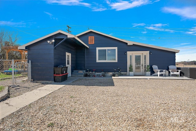 rear view of property with a patio area