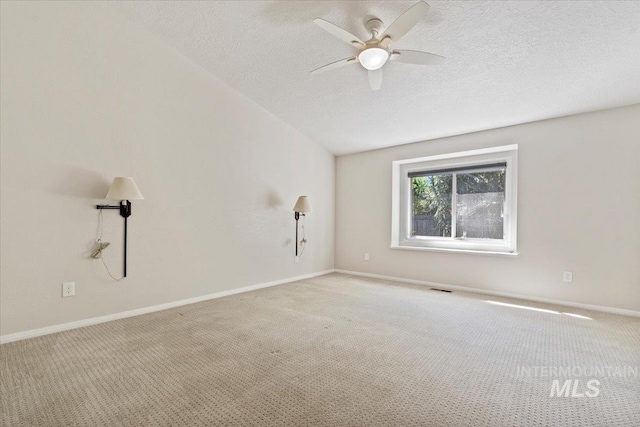 1825 E Seaside Ct, Boise, ID 83706 - empty room featuring a ceiling fan, carpet flooring, a textured ceiling, and baseboards