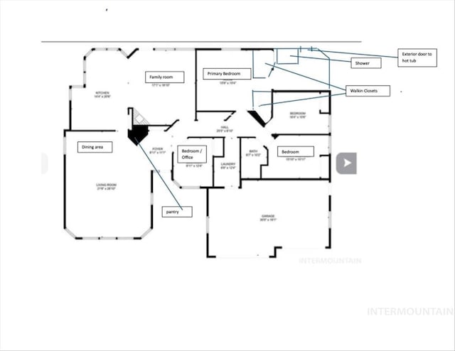 1825 E Seaside Ct, Boise, ID 83706 - floor plan / room layout