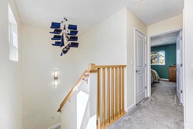 502 S 15th St # 104, Boise, ID 83702 - corridor with carpet floors, baseboards, and an upstairs landing