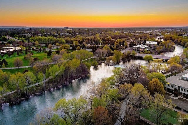 502 S 15th St # 104, Boise, ID 83702 - birds eye view of property featuring a water view