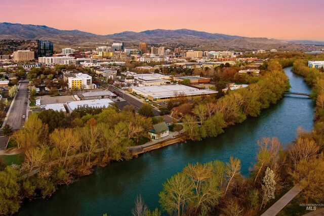 502 S 15th St # 104, Boise, ID 83702 - drone / aerial view with a city view and a mountain view