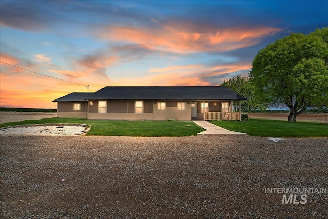 11716 S Emerald Rd, Nampa, ID 83686 - ranch-style house with a front yard and a porch