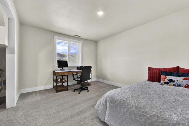 44 Shoemaker Dr, Horseshoe Bend, ID 83629 - bedroom featuring carpet floors, baseboards, and an office area