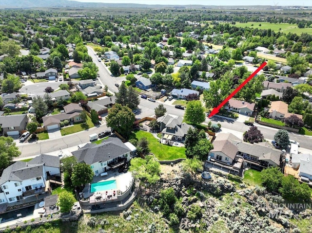 2942 E Eastgate Dr, Boise, ID 83716 - aerial perspective of suburban area with a pool area