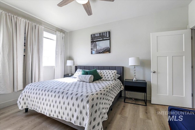 837 Trout Creek Way, Kimberly, ID 83314 - bedroom featuring wood finished floors and a ceiling fan