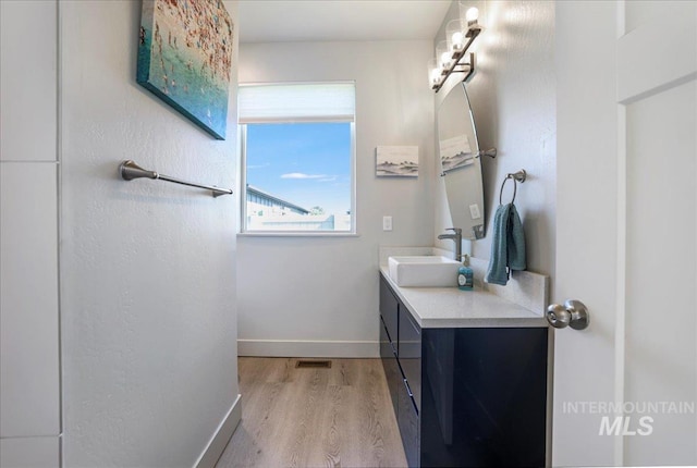 837 Trout Creek Way, Kimberly, ID 83314 - bathroom with vanity and wood finished floors