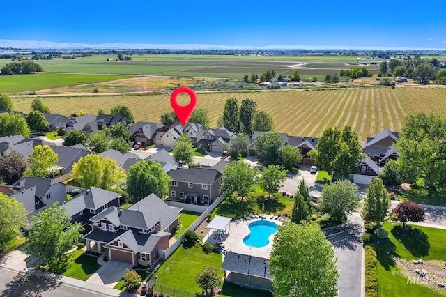 3031 N Christian Way, Meridian, ID 83646 - overview of rural landscape featuring nearby suburban area and farmland