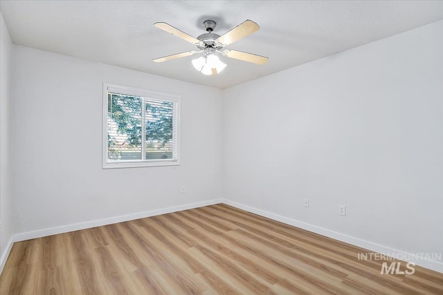 2888 W Wilder St, Meridian, ID 83642 - spare room with light wood finished floors and ceiling fan