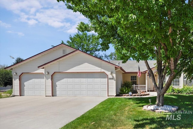 2888 W Wilder St, Meridian, ID 83642 - single story home featuring a garage, driveway, and a front yard