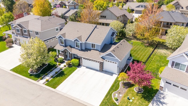 12371 S Abbott Downing Way, Nampa, ID 83686 - birds eye view of property with a residential view