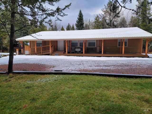 view of rear view of property