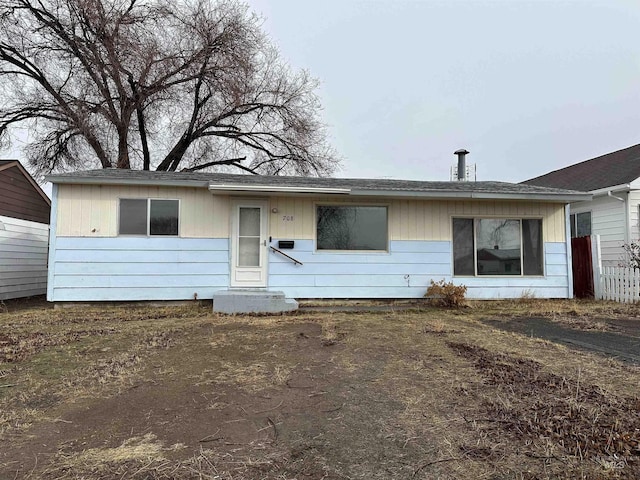 view of ranch-style home