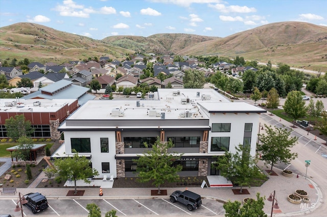 bird's eye view featuring a mountain view