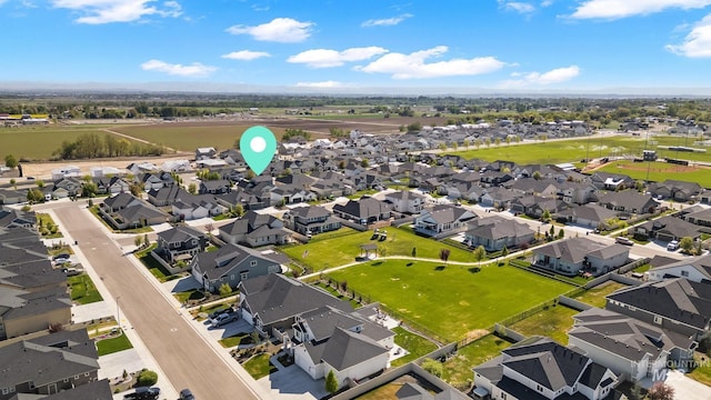 bird's eye view featuring a residential view