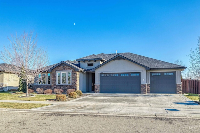 view of front of house featuring a garage