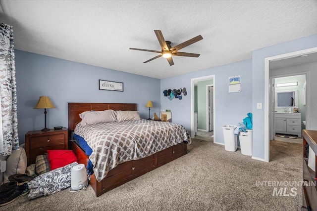 408 Tanoak Cir, Nampa, ID 83686 - carpeted bedroom featuring a textured ceiling and ceiling fan